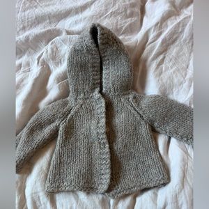 Hand knit wool sweater